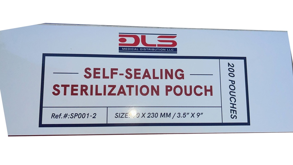 Self sealing Sterilization Pouch  3.5 x 9 iches 60 g paper 200 Pcs Box