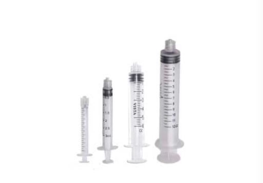 Luer lock syringe  1.2 cc Clear Color  Non Sterile 100 Pcs Bag